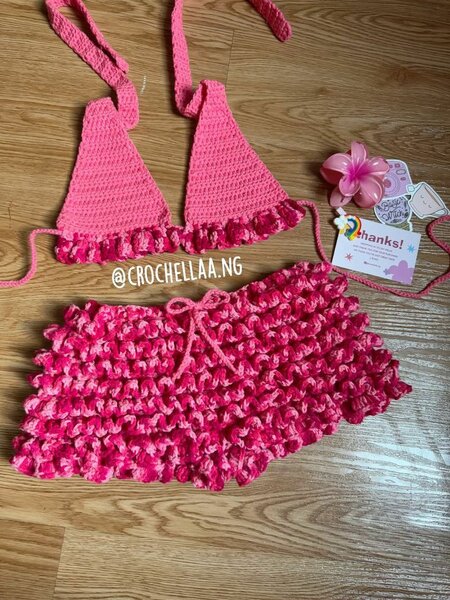 Ensemble bikini crochet