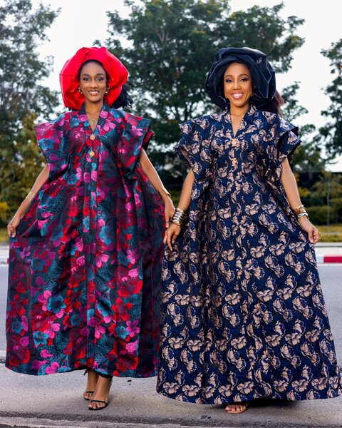 Robe longue africaine élégante