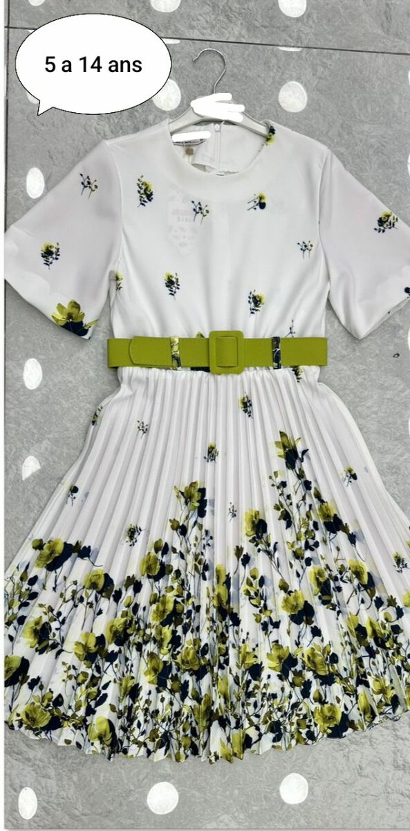 Robe Fleurie Fille Élégante