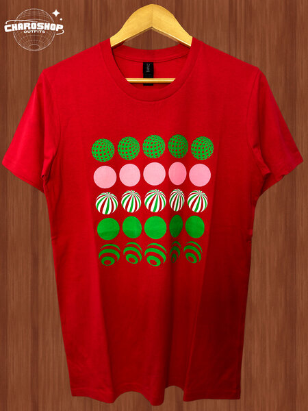 T-shirt rouge graphique Noël