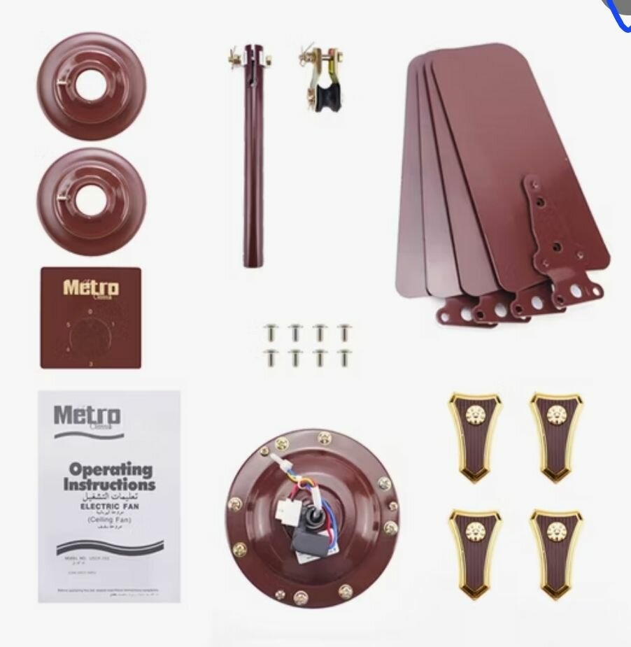 Metro Classic Ceiling Fan 600mm