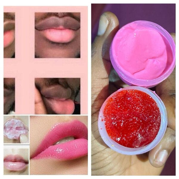 Duo gommage et crème lèvres rose