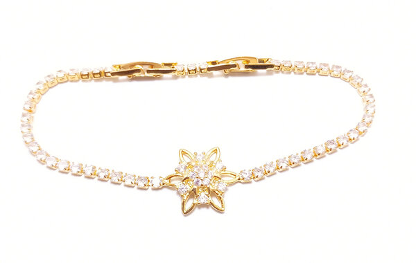 Bracelet Pierre or Plaqué pour Femme