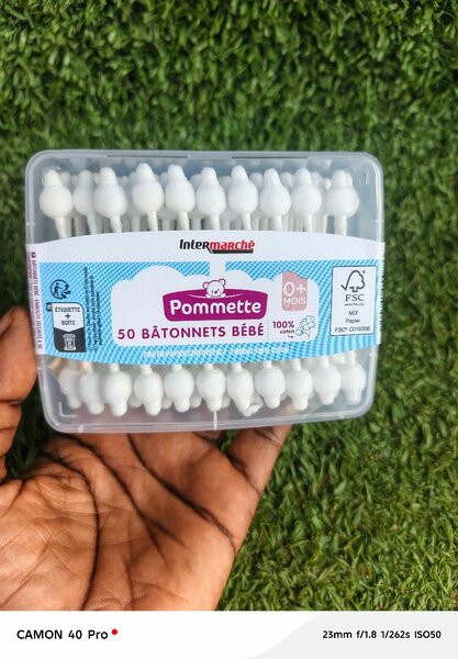 Bâtonnets Coton Bébé Pommette