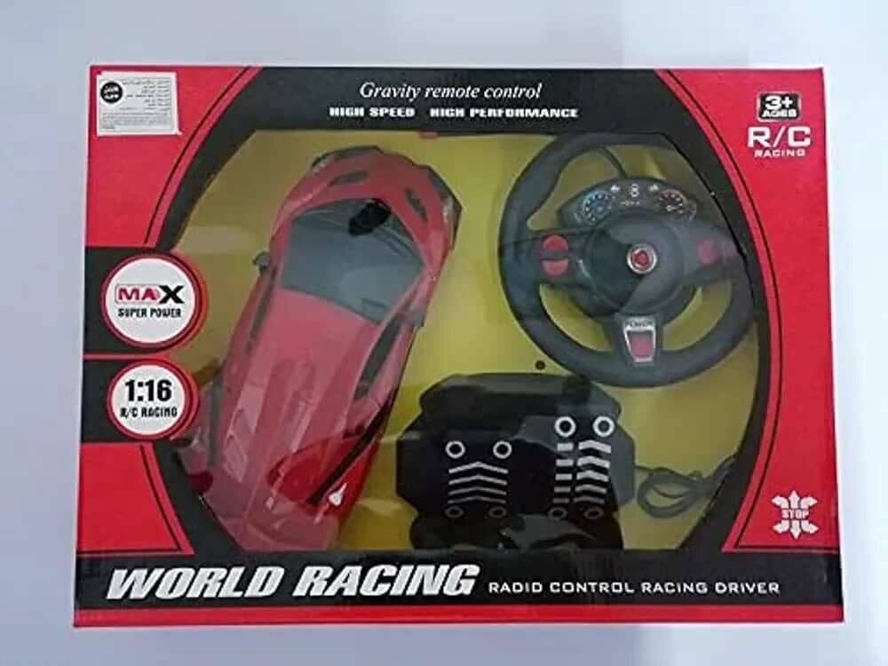 Voiture de course télécommandée de grande taille avec roues