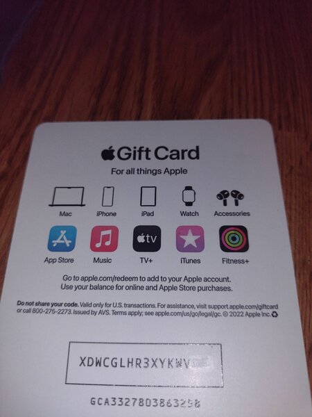 Apple gift cards