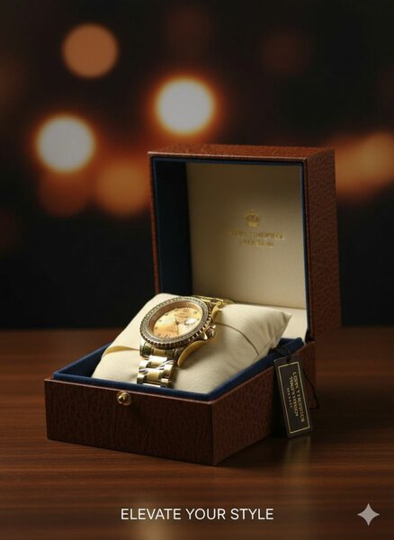 Montre en or élégante