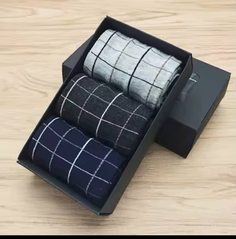 Chaussettes en coton à motifs