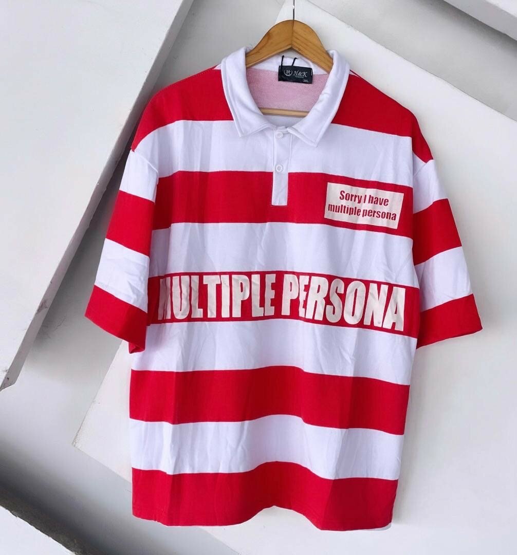 Polo décontracté imprimé sport