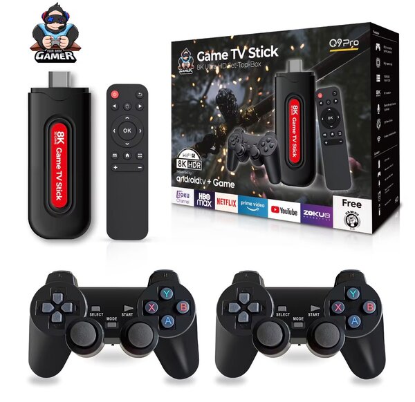 Clé TV 8K HDR Android + Jeux