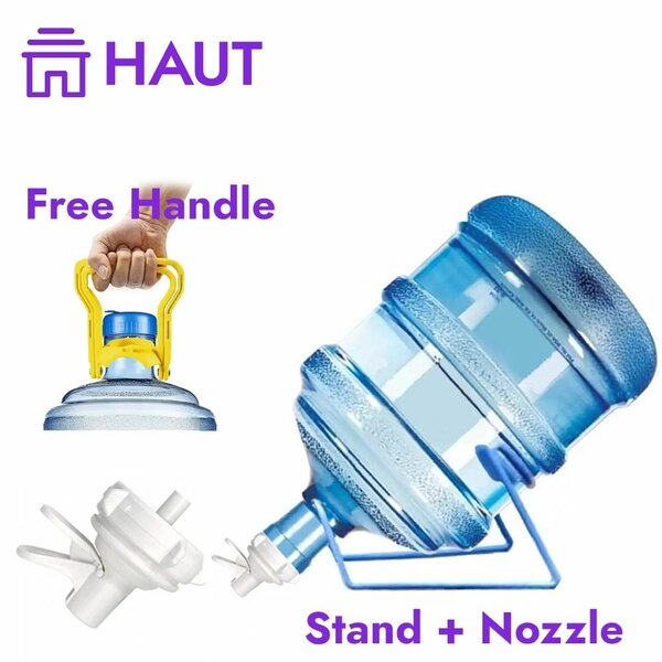 19 Liter Water Bottle Stand And Nozzle With Free Handle