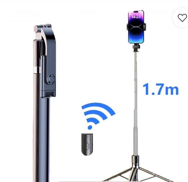 Trepied 1.70 m 4 en 1