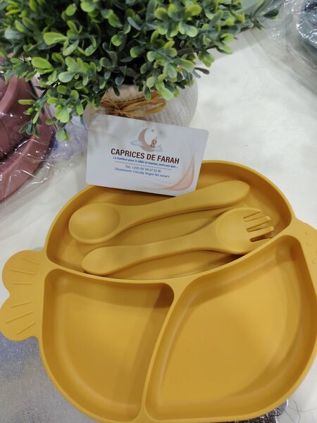 Set repas en silicone bébé