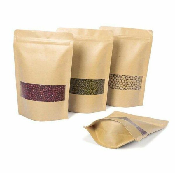 Sachets kraft zip kaki 9*14 cm