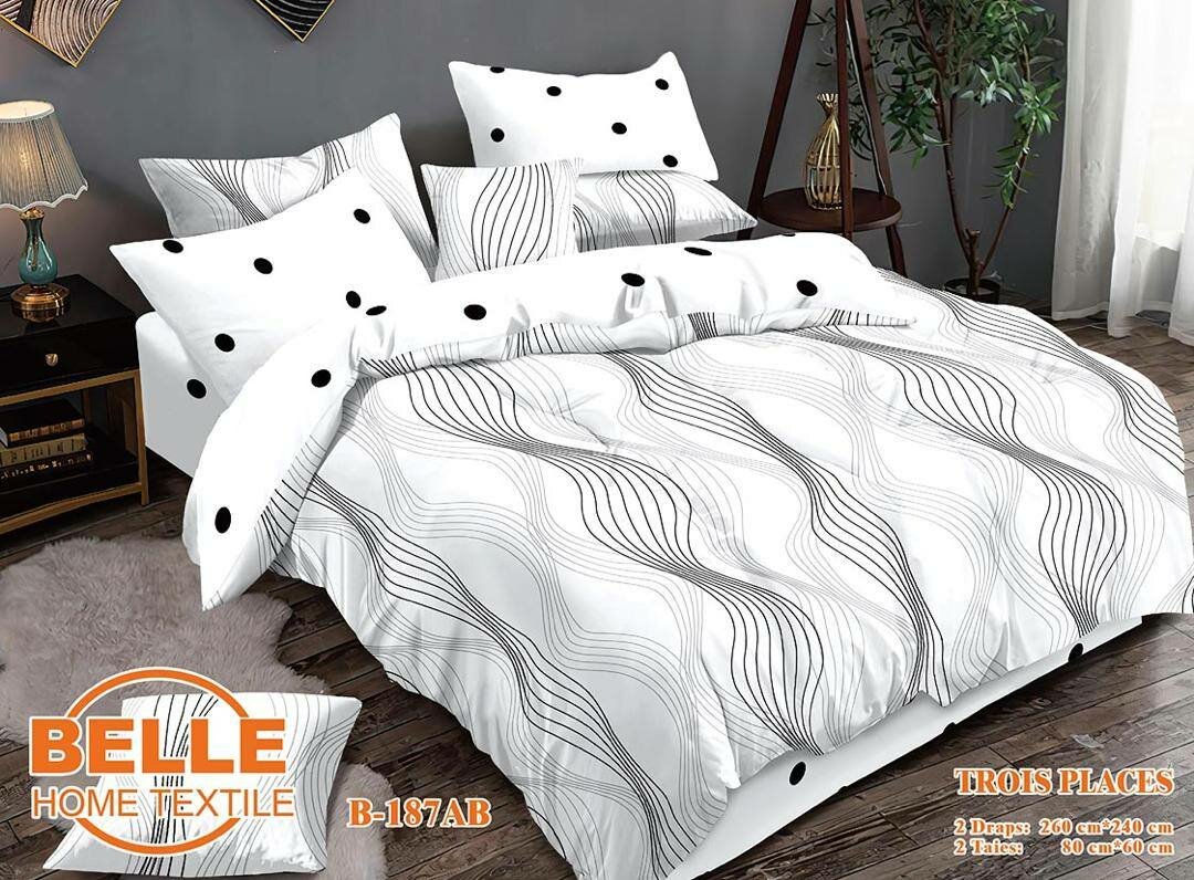 2 draps 2 taies d'oreillers