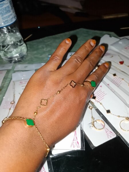 Bracelet bague acier inoxydable