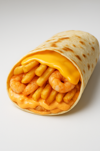 French tacos crevettes