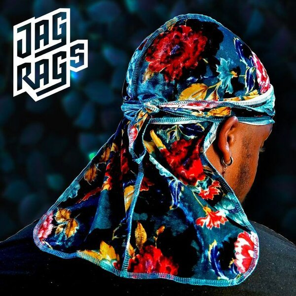 Durag en velours floral