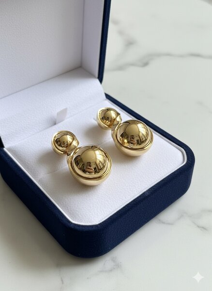 Boucles d'oreilles en or élégantes