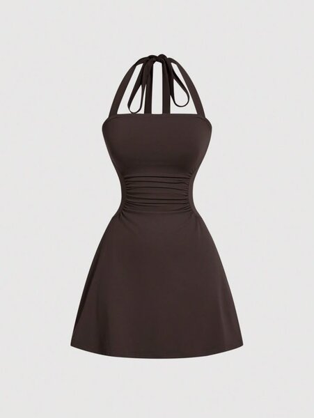 Chic Halter Mini Dress