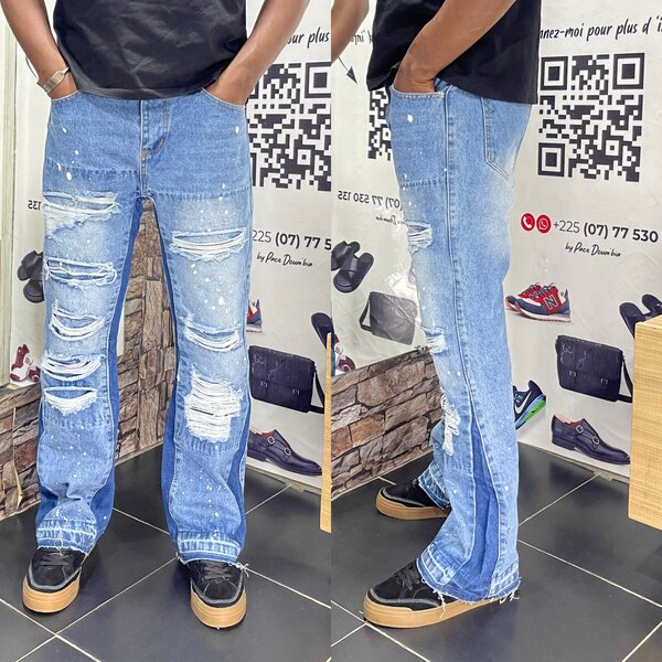 Jeans déchirés tendance