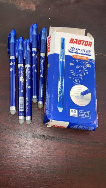 Stylo bleu effaçable Baoton
