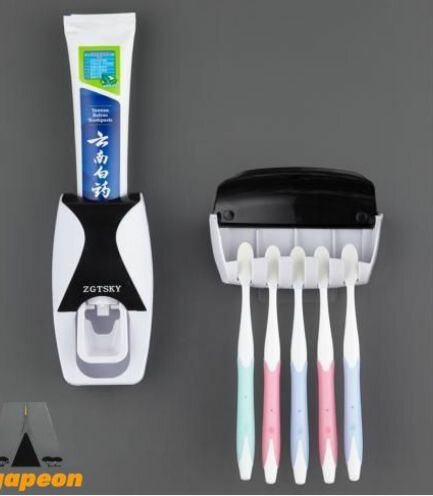 Distributeur à pâte dentifrice+ porte brosse