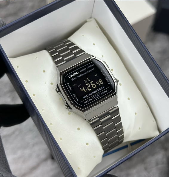 Casio retro A168 в чёрном цвете🤤