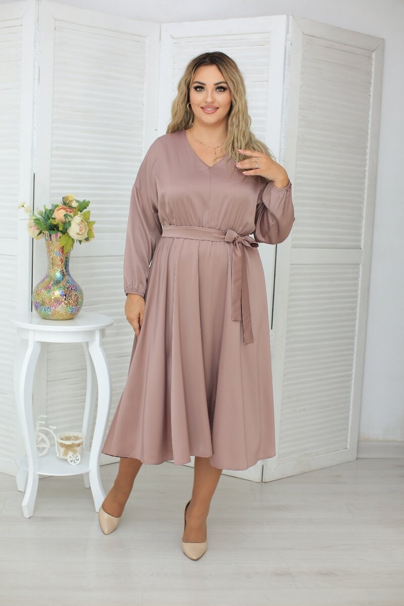 Платье щёлк