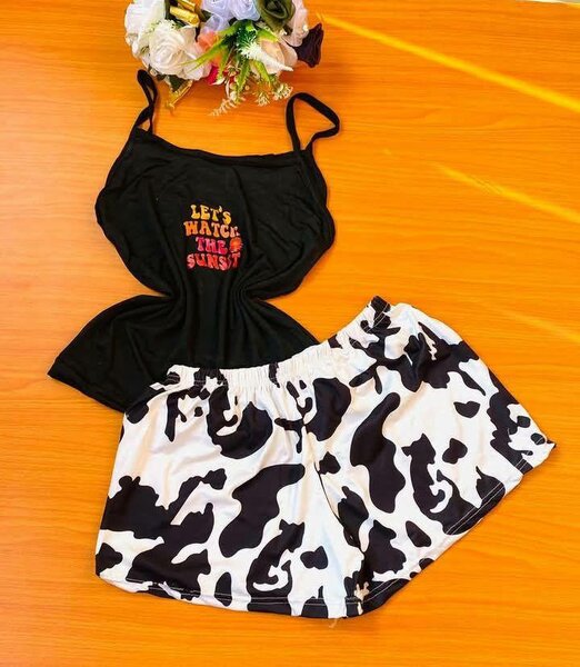 Pyjama d'été imprimé confortable