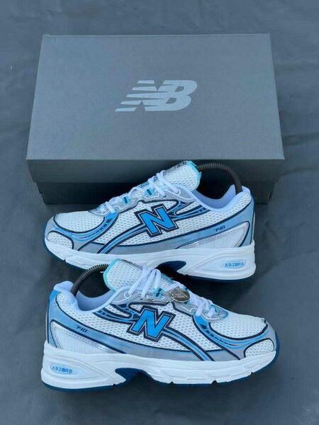 Sneakers New Balance Blanc Bleu
