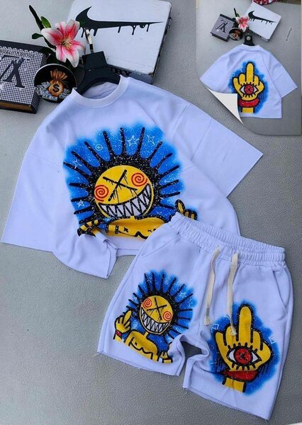 Ensemble T-shirt et Short Coloré