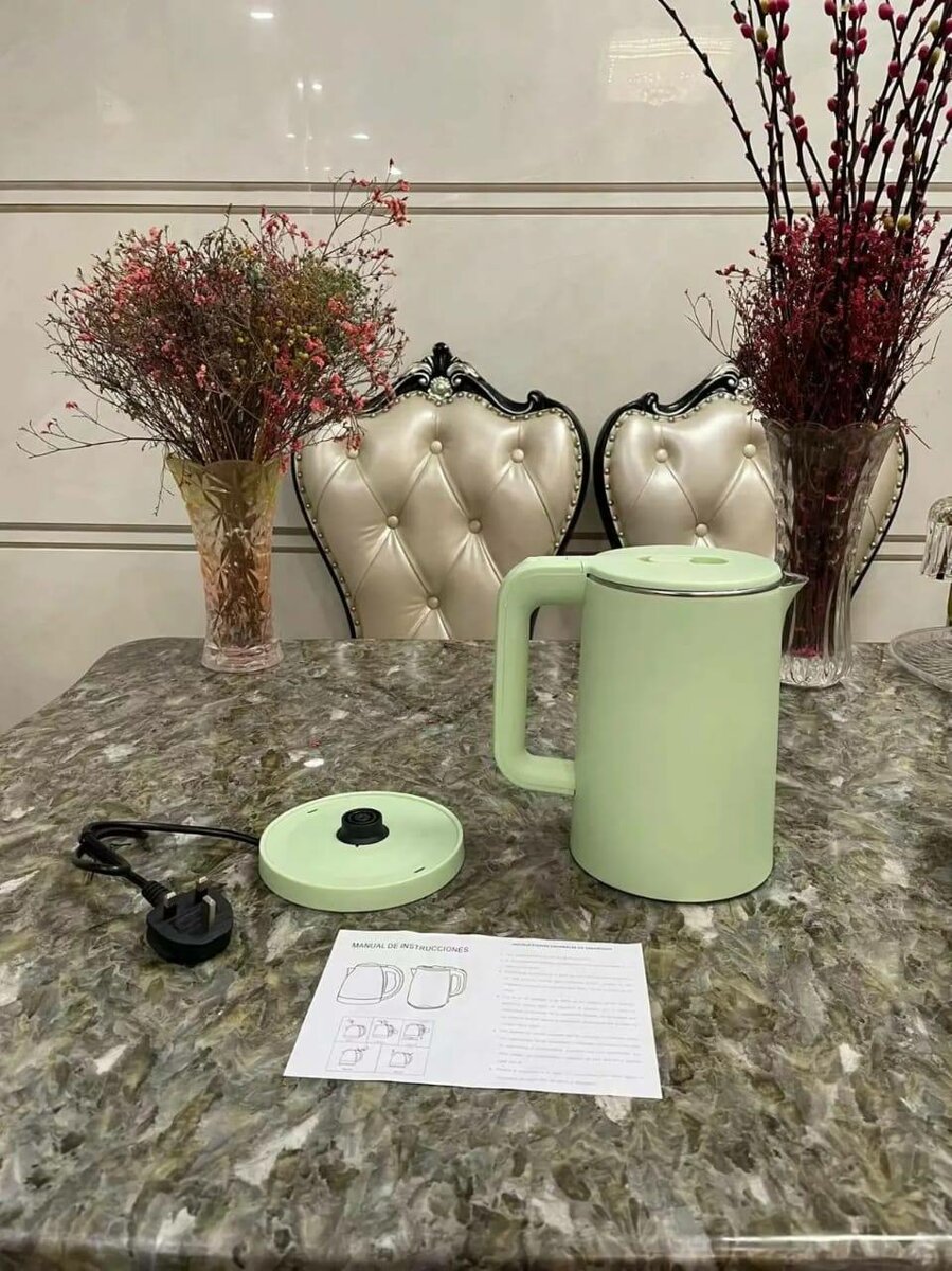 Bouilloire électrique en acier inoxydable - Élégance et sécu