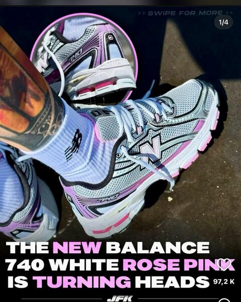 New Balance 740 Rose Pink