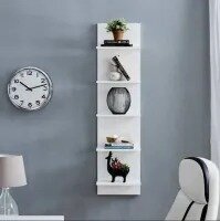 Adorable wall mounted wooden shelves - Storage rack- book shelf decoration rack