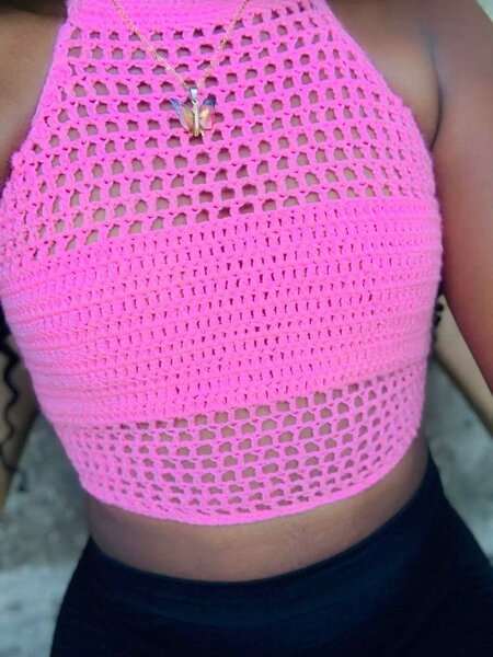Crop top en laine