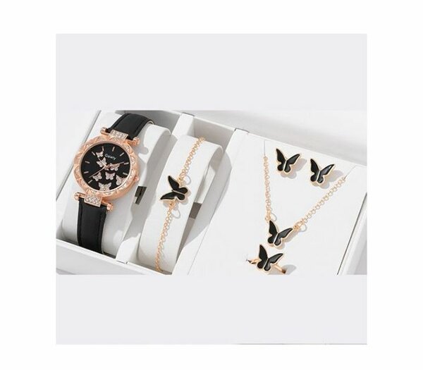 Ensemble de montre , bracelet, chaîne et boucle d'oreille