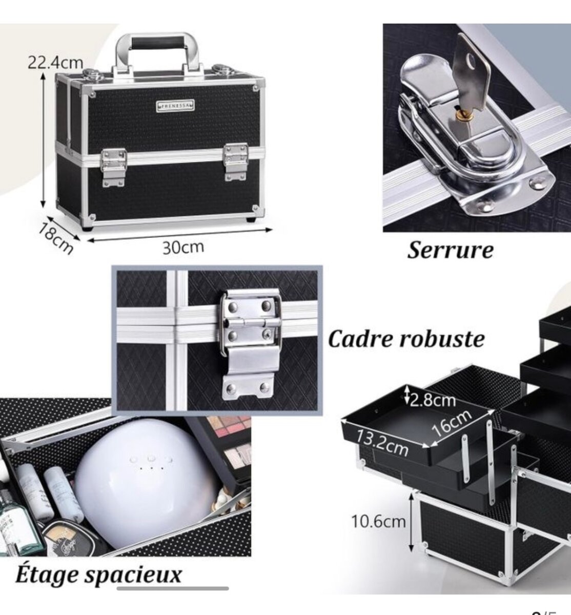 Mallette Maquillage 6 Plateaux