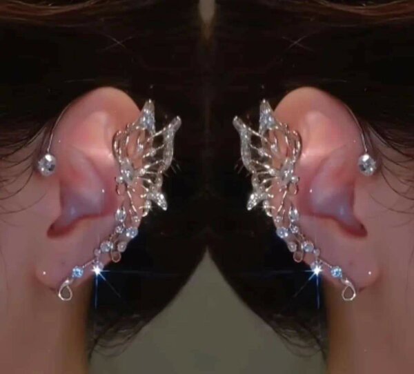 Boucles d'oreilles papillon élégantes