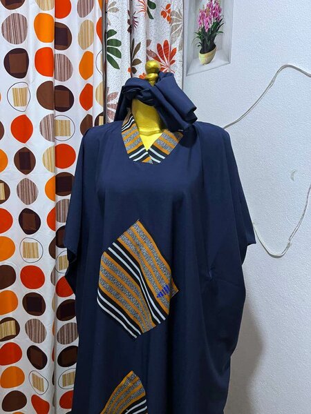 Robe Caftan en Tissu Africain