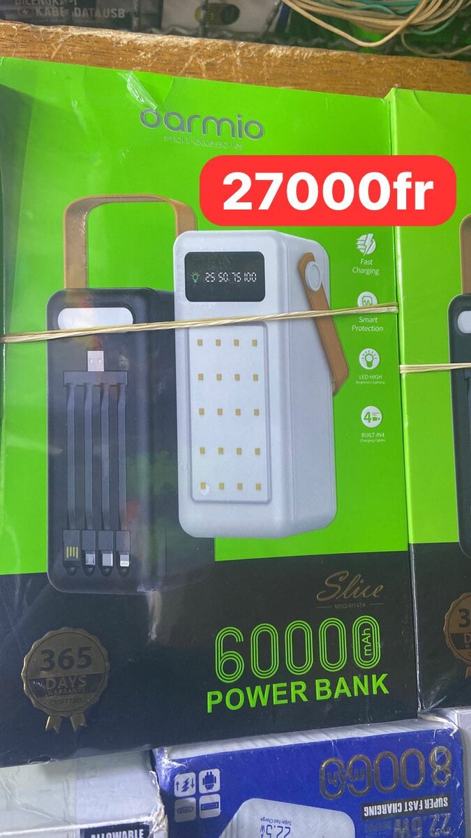 Batterie externe 80000mAh LED