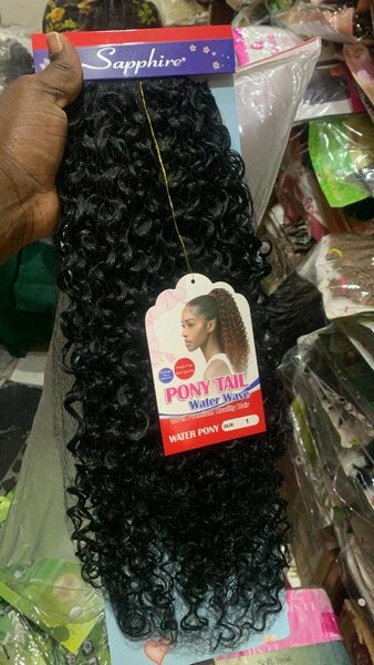 Water wave ponytail