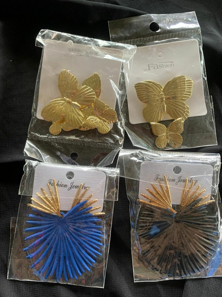 Boucles d'oreilles fantaisie colorées