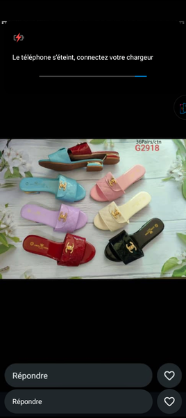 Sandales colorées femmes