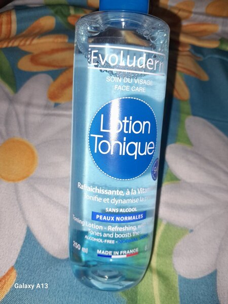 Évoluderm soin de visage lotion tonique vitamine E peaux nor