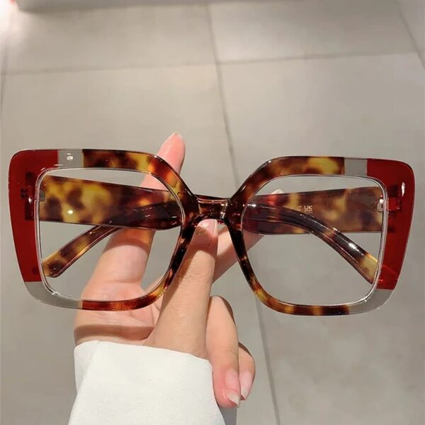 Lunettes oversize écaille