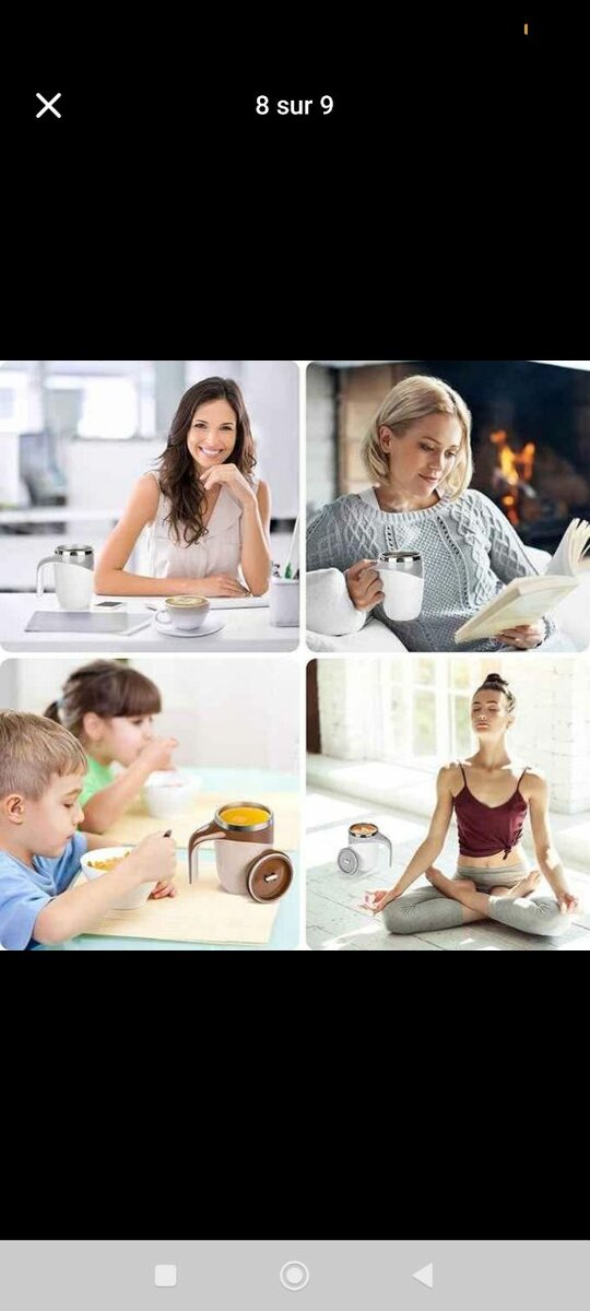 Tasse automatique rechargeable