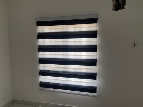 Window blinds (black and white color )