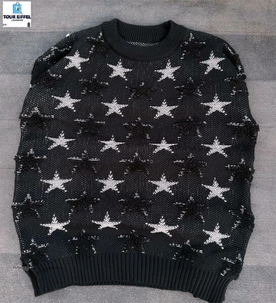 Pull étoilé en laine