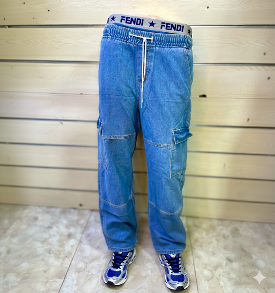 Jean cargo pour homme Fendi